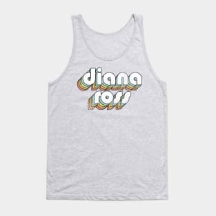 Diana Ross - Retro Rainbow Letters Tank Top